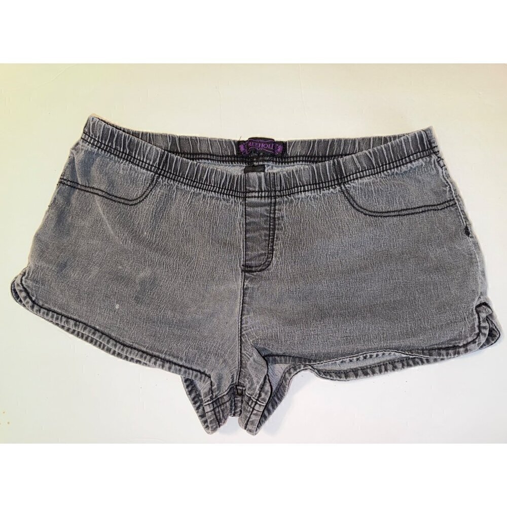 Freehold Stretchy Black Jean Shorts Size Large